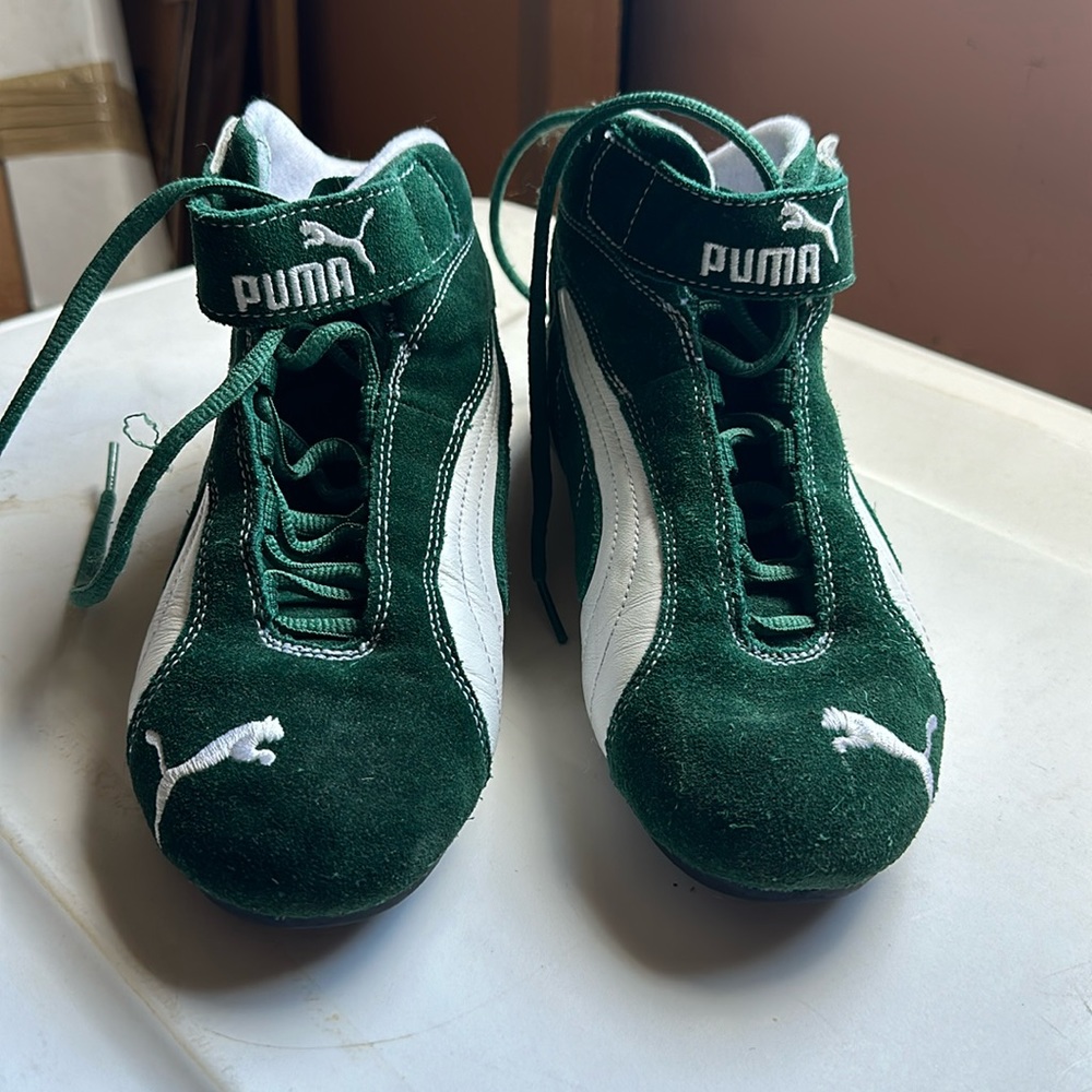 Pump suede sneakers